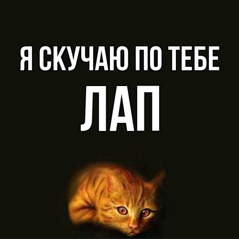 Картинка Я скучаю по тебе, Лап