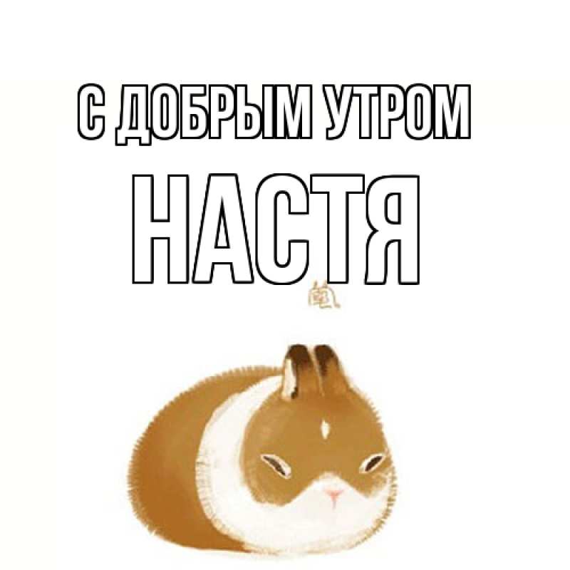 Картинка С добрым утром, Настя