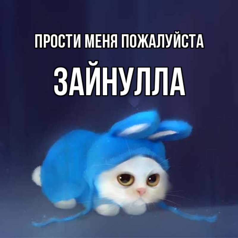 Картинка Прости меня пожалуйста, Зайнулла