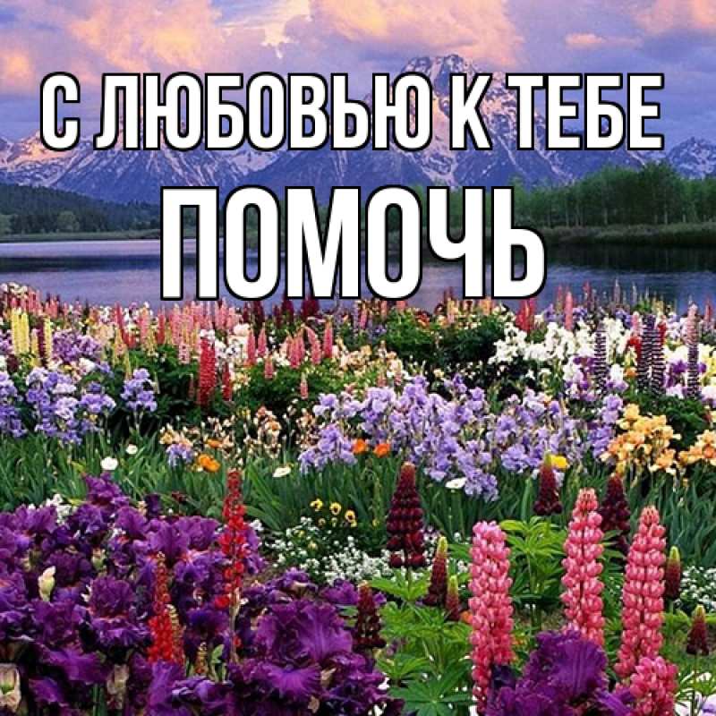 Картинка С любовью к тебе, Помочь