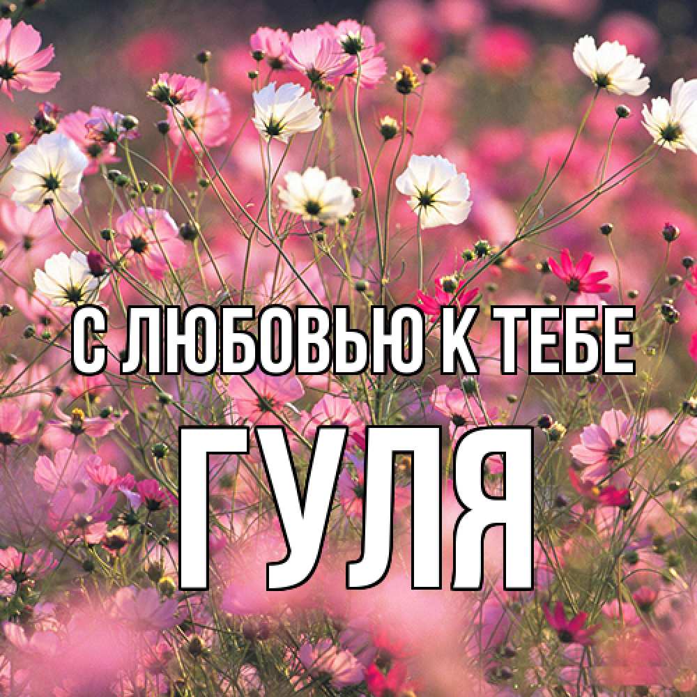 Открытка  с именем. Гуля, С любовью к тебе  