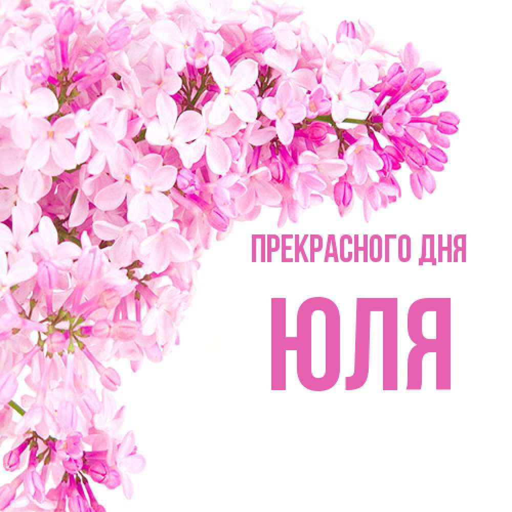Открытка  с именем. ЮЛЯ, Прекрасного дня  