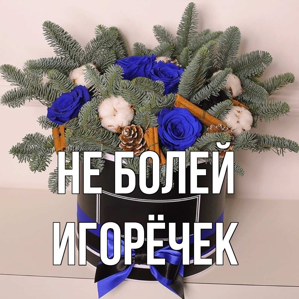 Открытка  с именем. Игорёчек, Не болей  