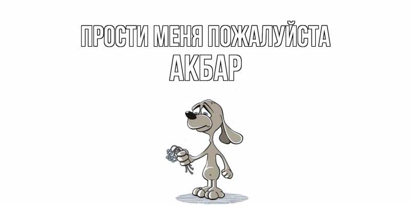Картинка Прости меня пожалуйста, Акбар