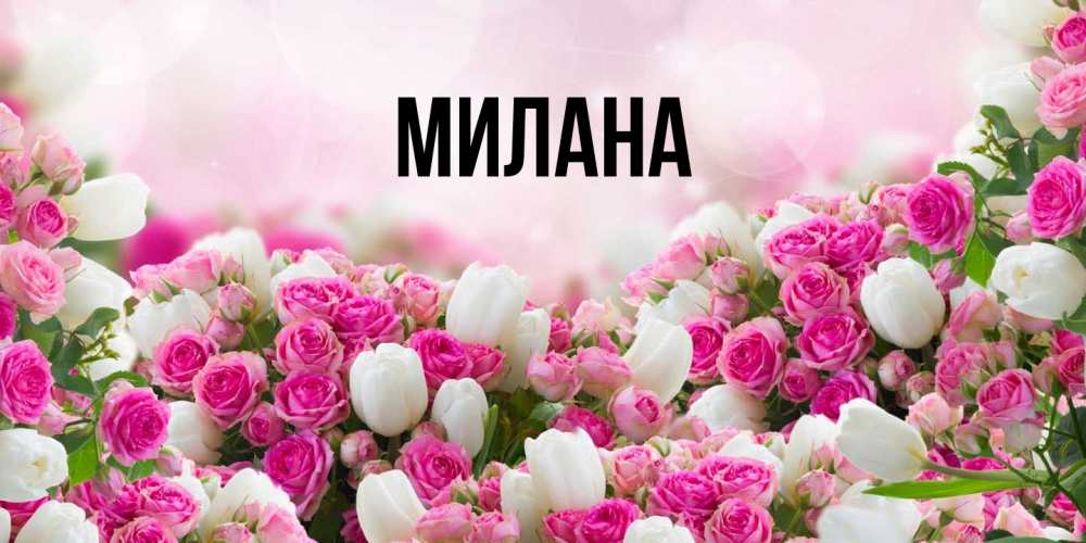 Открытка  с именем. Милана, Главная  