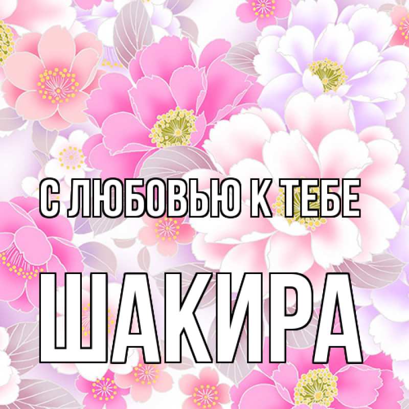 Картинка С любовью к тебе, Шакира