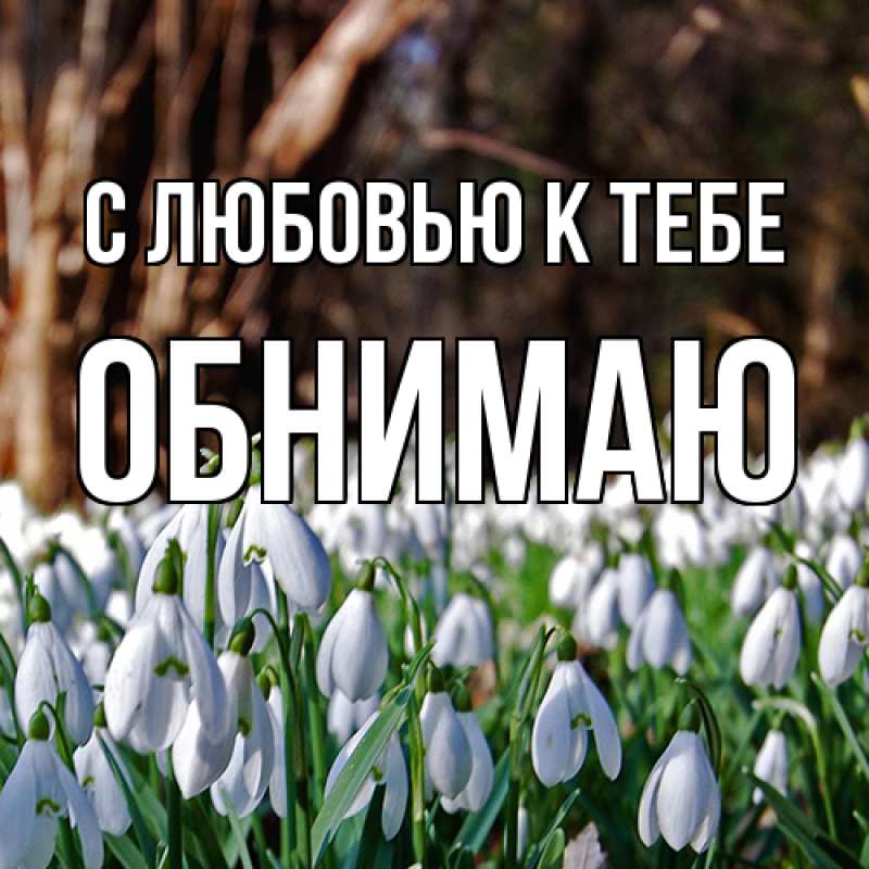 Картинка С любовью к тебе, Обнимаю