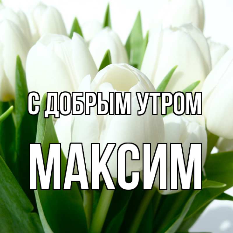 Картинка С добрым утром, Максим