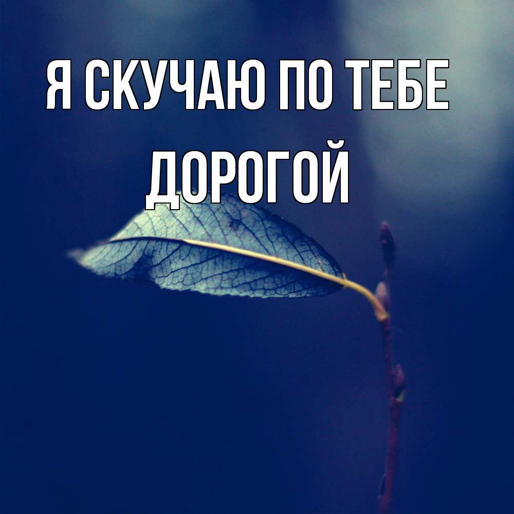 Открытка  с именем. Дорогой, Я скучаю по тебе  
