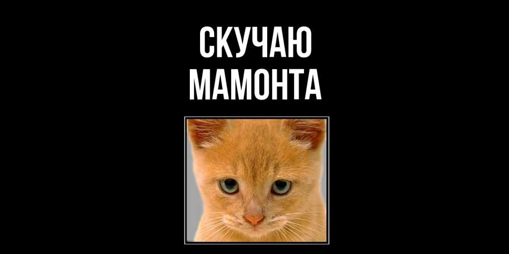 Открытка  с именем. МАМОНТА, Скучаю  
