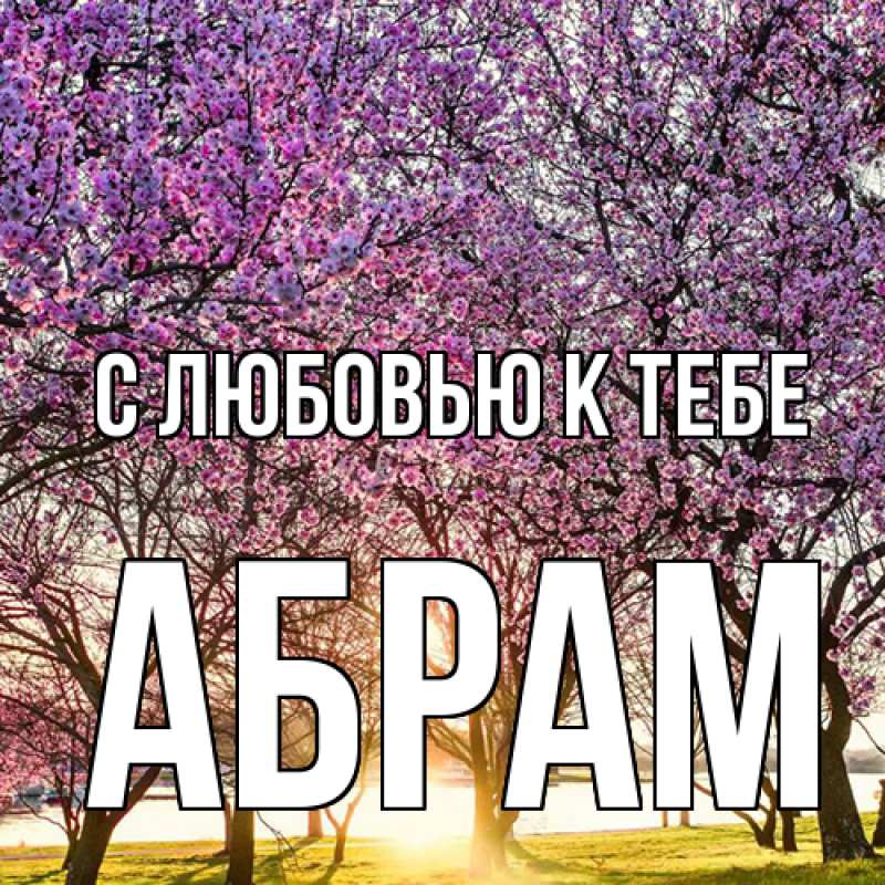 Картинка С любовью к тебе, Абрам