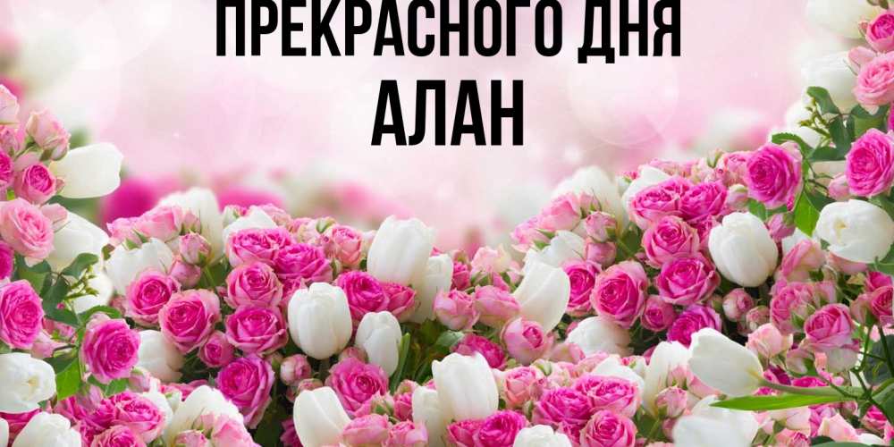 Открытка  с именем. Алан, Прекрасного дня  