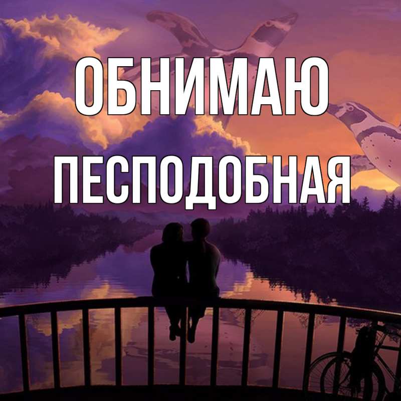 Картинка Обнимаю, Песподобная