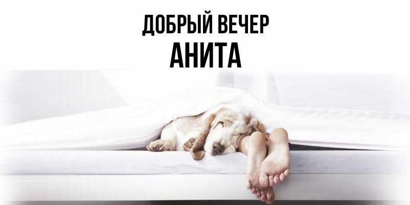 Открытка с именем, Анита, Добрый вечер