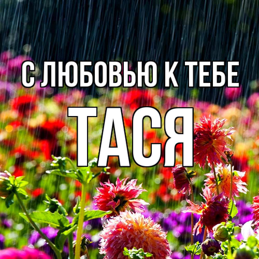 Открытка  с именем. Тася, С любовью к тебе  