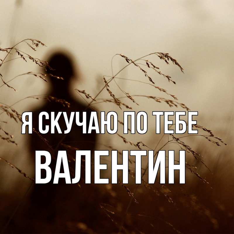 Картинка Я скучаю по тебе, Валентин