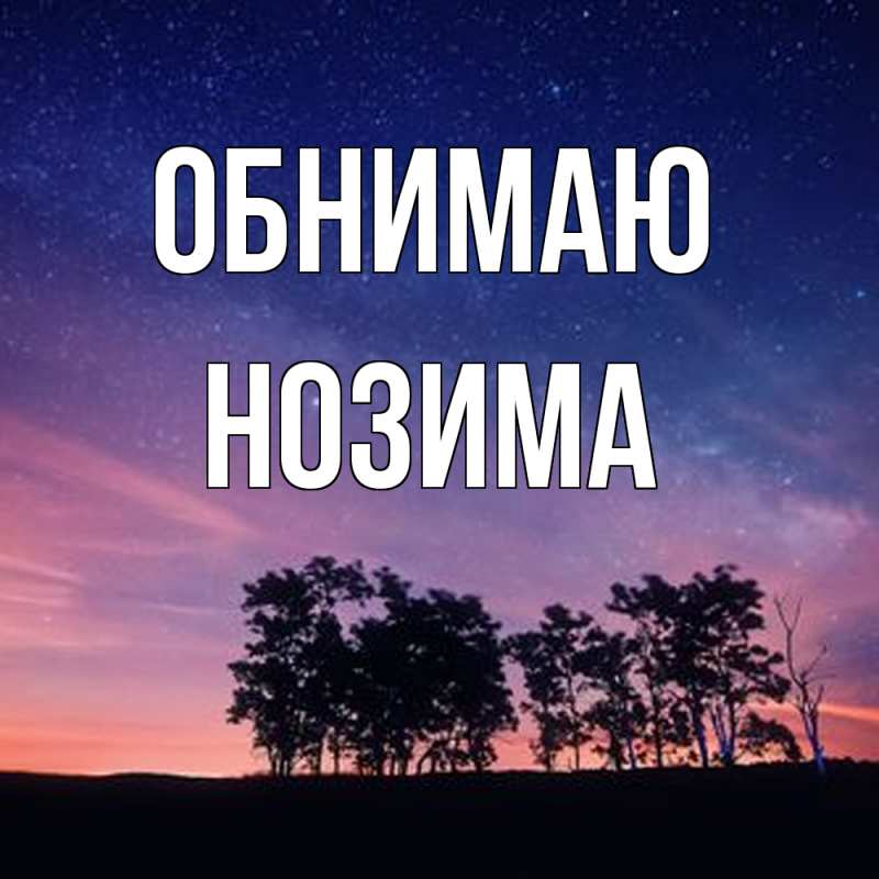 Картинка Обнимаю, Нозима