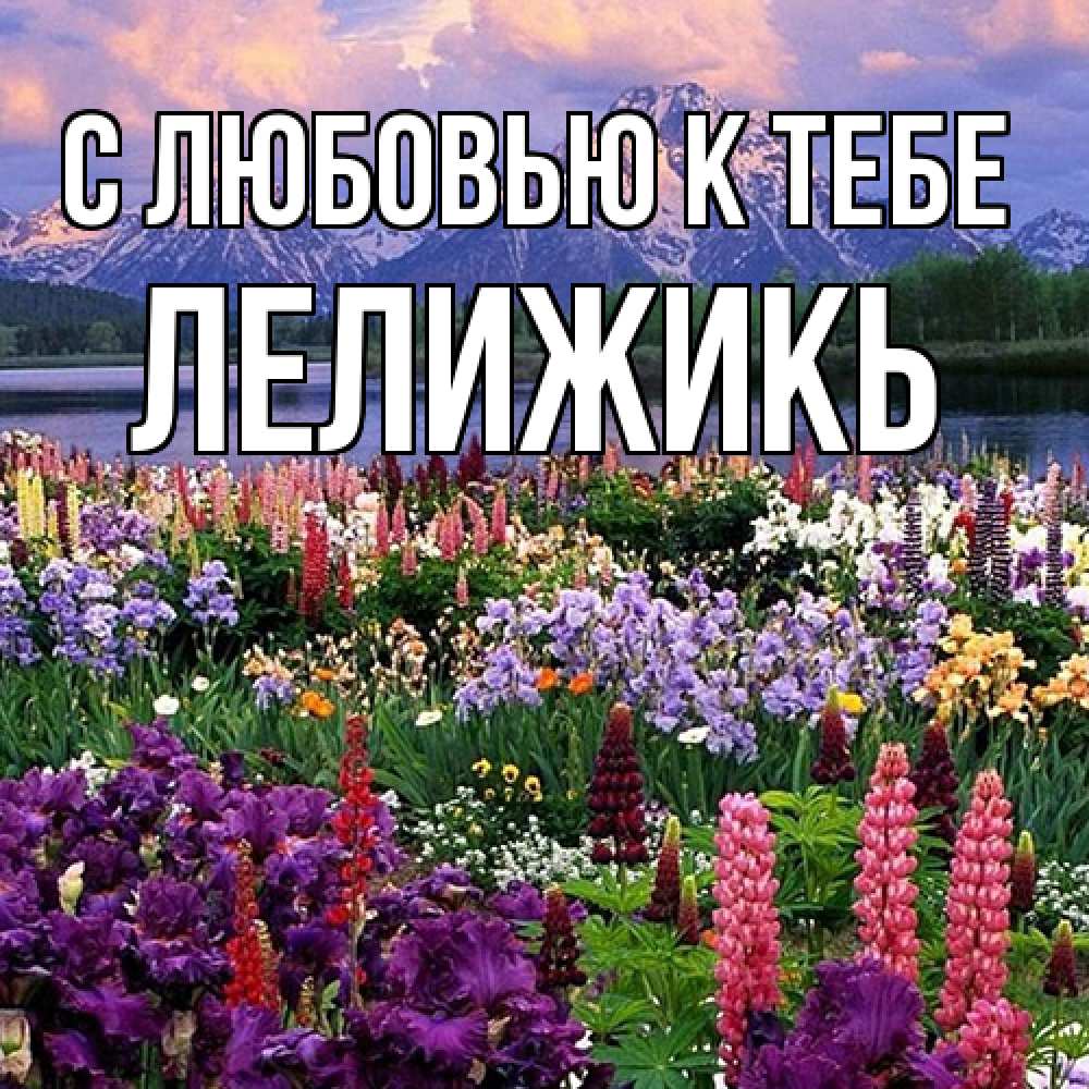 Открытка  с именем. Лелижикь, С любовью к тебе  