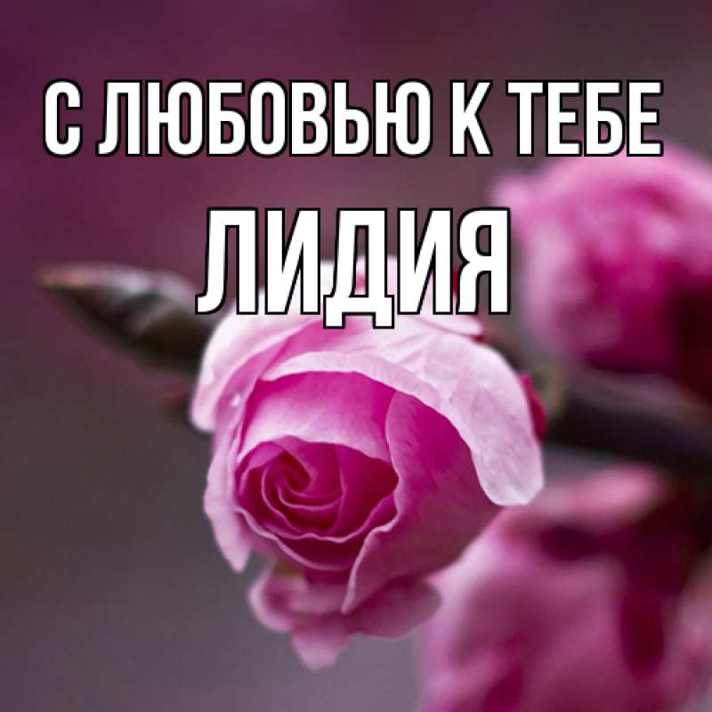 Картинка С любовью к тебе, лидия