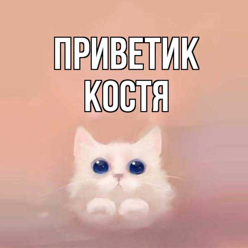 Картинка приветик, костя