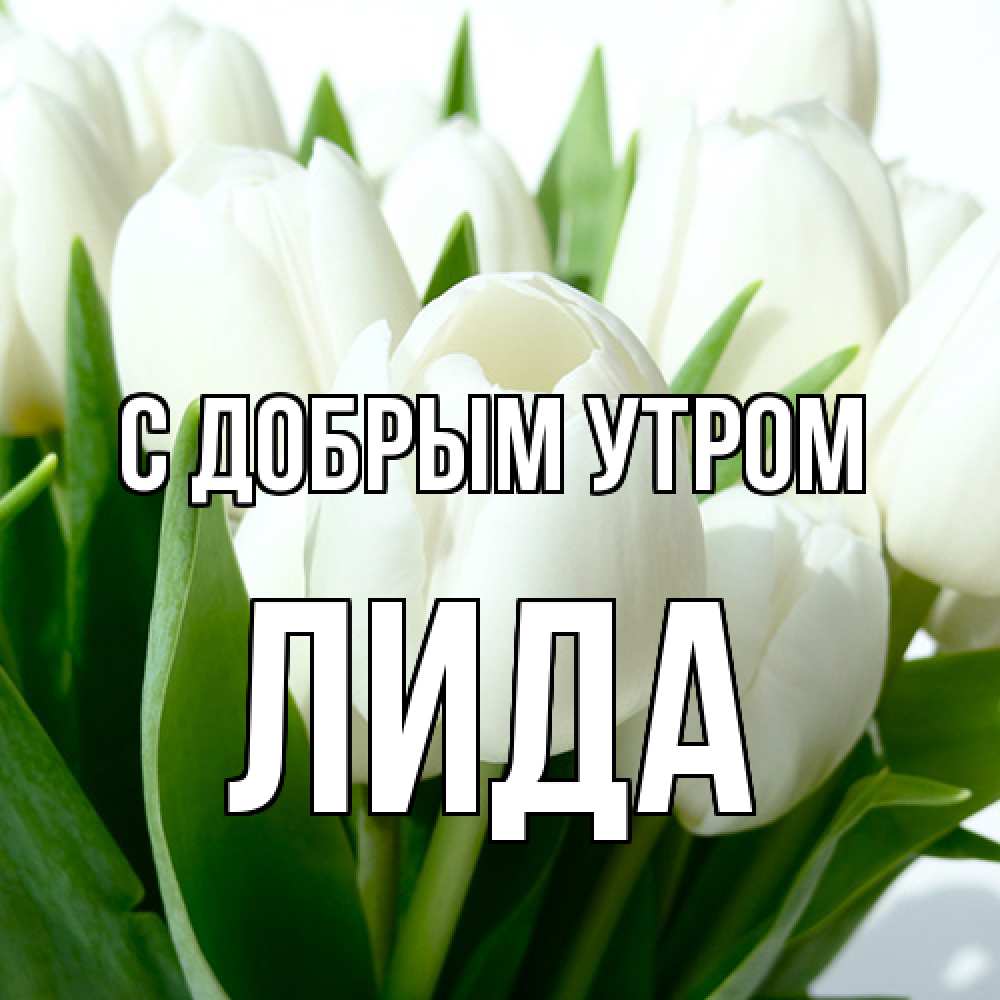 Открытка  с именем. Лида, С добрым утром  