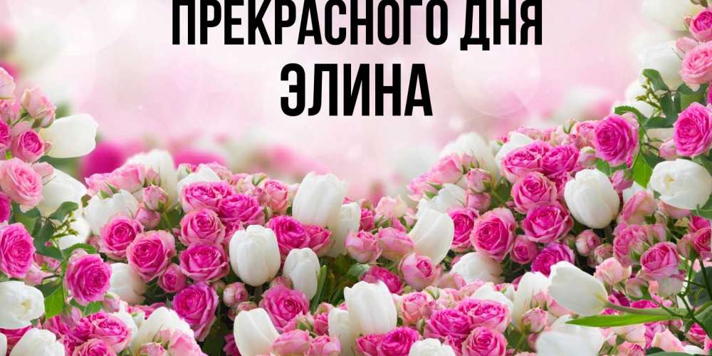 Открытка  с именем. Элина, Прекрасного дня  