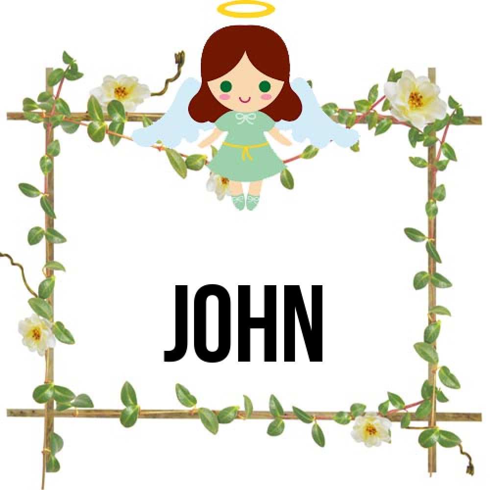 Открытка  с именем. John, Главная  