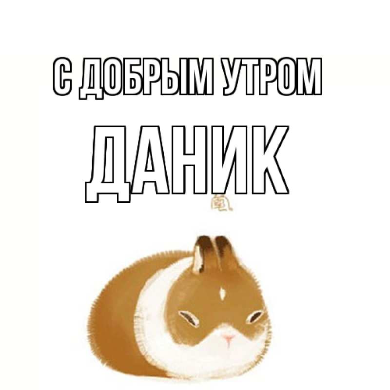 Картинка С добрым утром, Даник