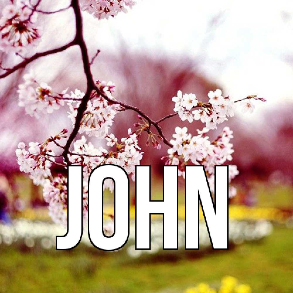 Открытка  с именем. John, Главная  