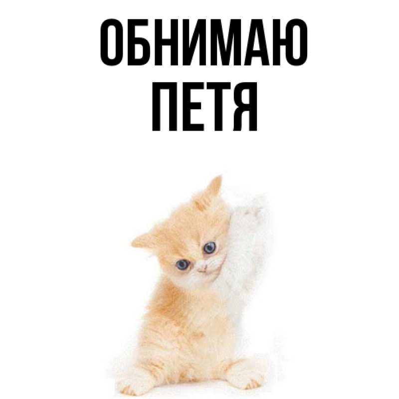 Картинка Обнимаю, Петя