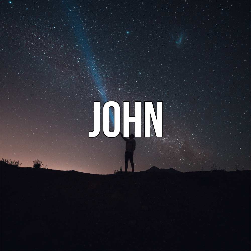 Открытка  с именем. John, Главная  