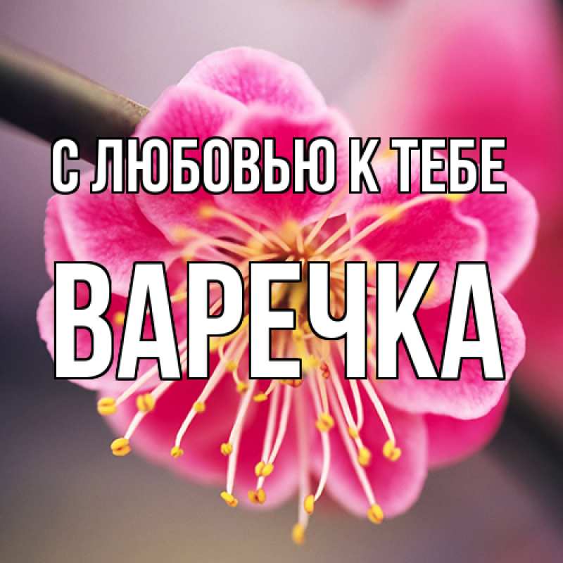 Картинка С любовью к тебе, Варечка