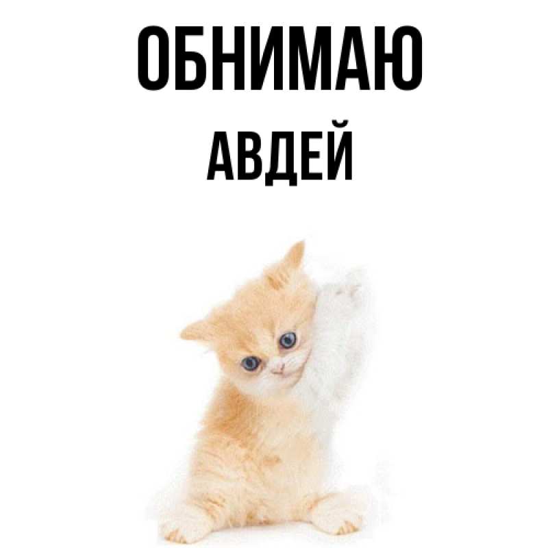 Картинка Обнимаю, Авдей