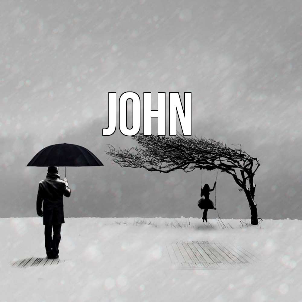 Открытка  с именем. John, Главная  