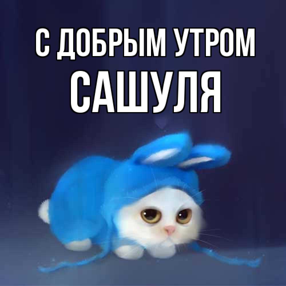 Открытка  с именем. Сашуля, С добрым утром  