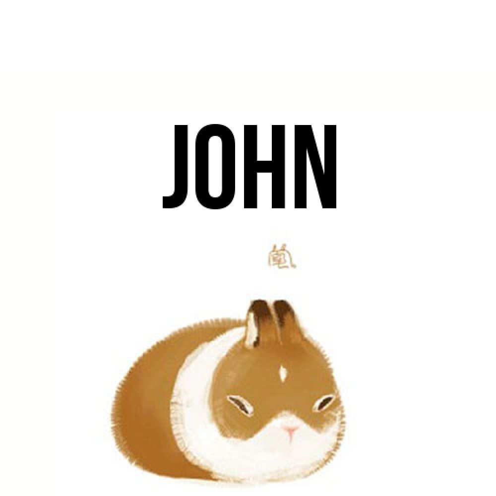 Открытка  с именем. John, Главная  