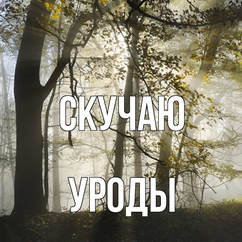 Картинка Скучаю, уроды