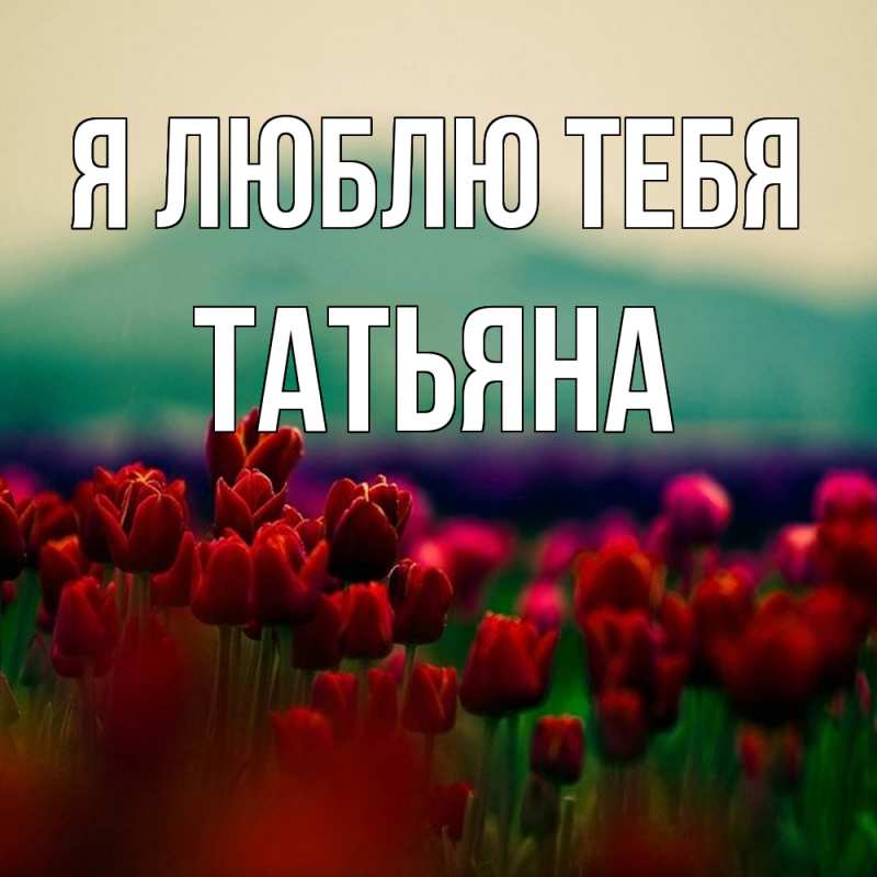 Картинка Я люблю тебя, Татьяна