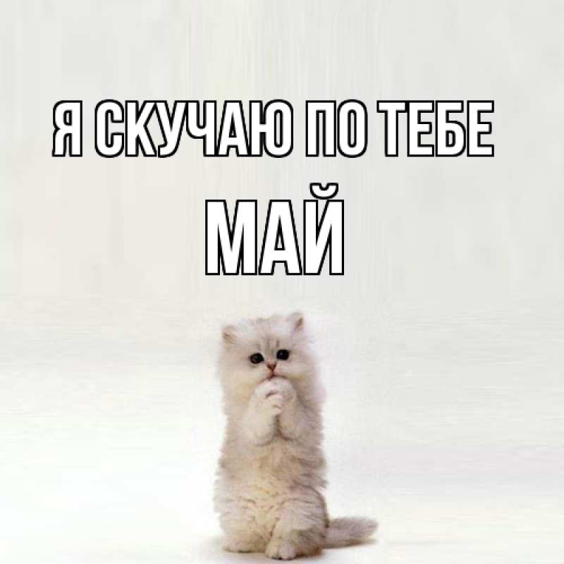 Картинка Я скучаю по тебе, Май