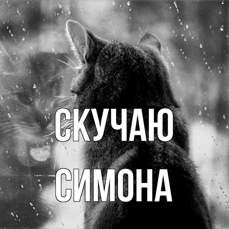 Картинка Скучаю, Симона