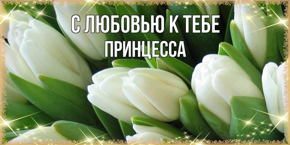 Открытка  с именем. Принцесса, С любовью к тебе  