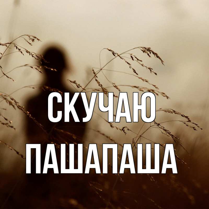 Картинка Скучаю, Пашапаша