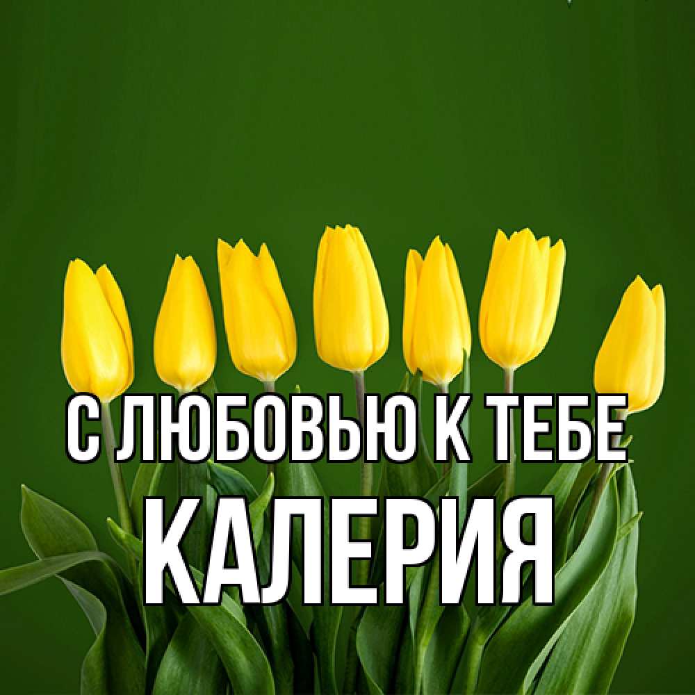 Открытка  с именем. Калерия, С любовью к тебе  