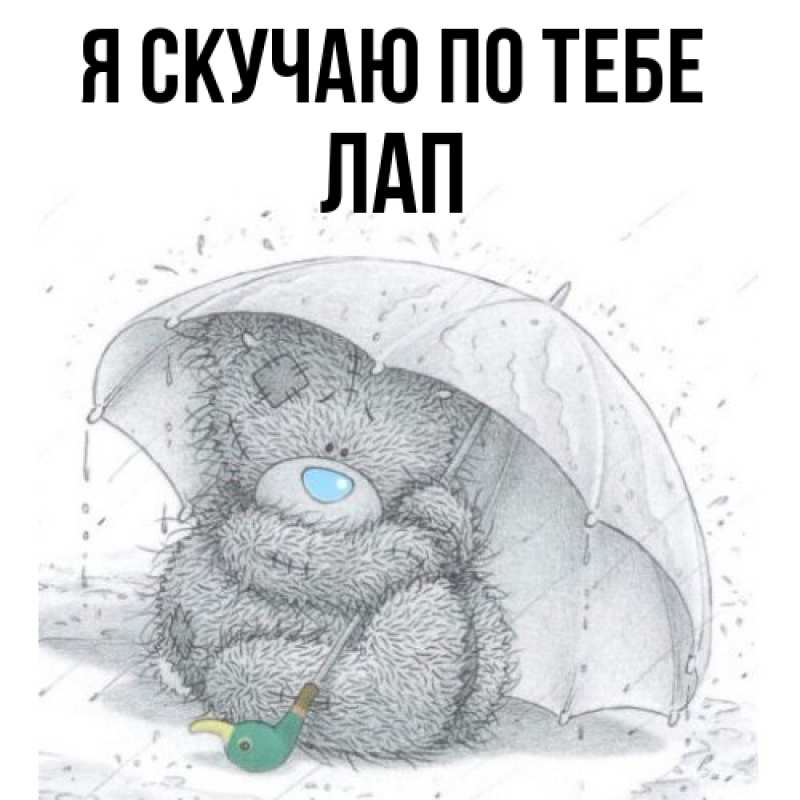 Картинка Я скучаю по тебе, Лап