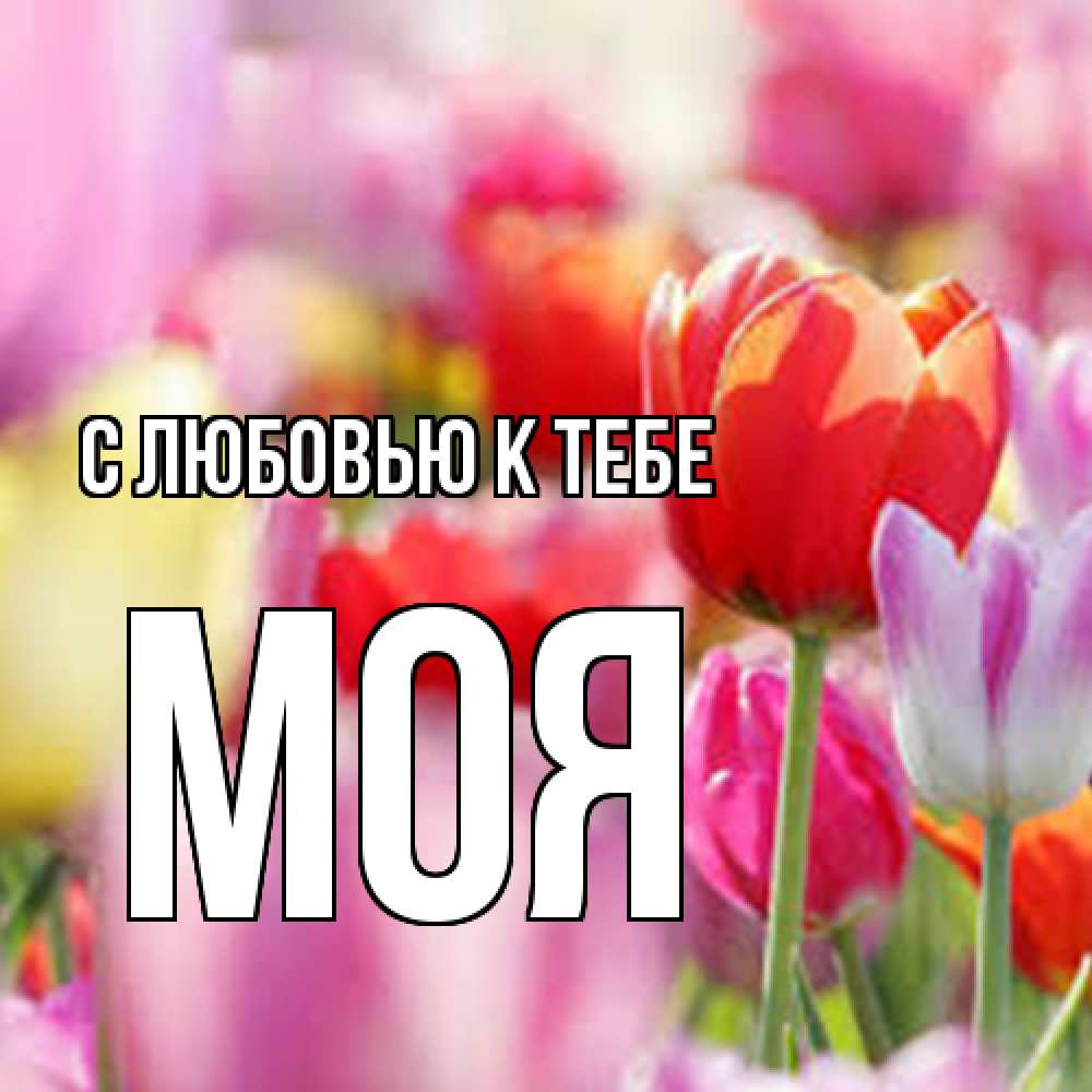 Открытка  с именем. Моя, С любовью к тебе  