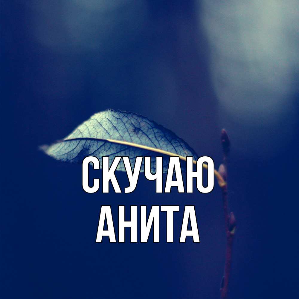 Открытка  с именем. Анита, Скучаю  