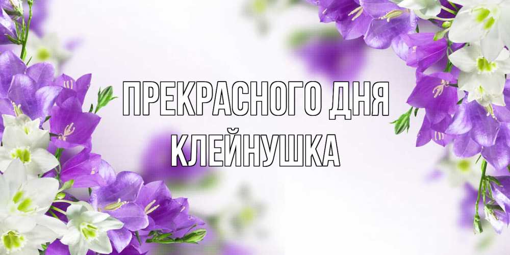 Открытка  с именем. Клейнушка, Прекрасного дня  