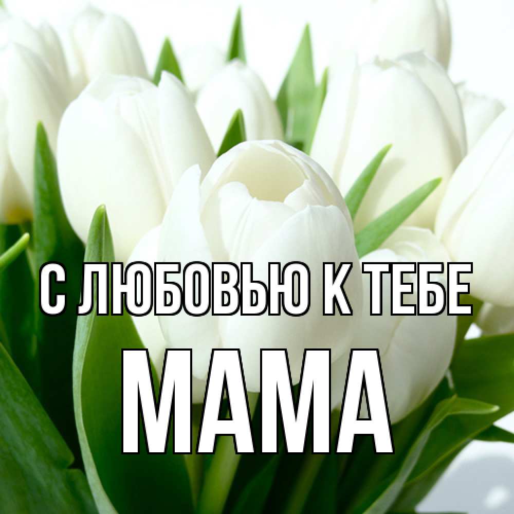 Открытка  с именем. Мама, С любовью к тебе  
