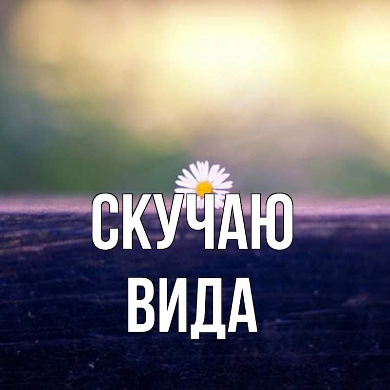 Картинка Скучаю, Вида