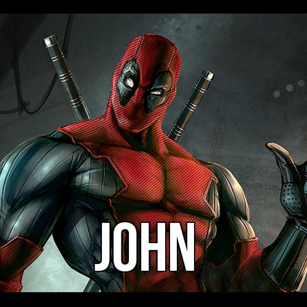 Открытка  с именем. John, Главная  